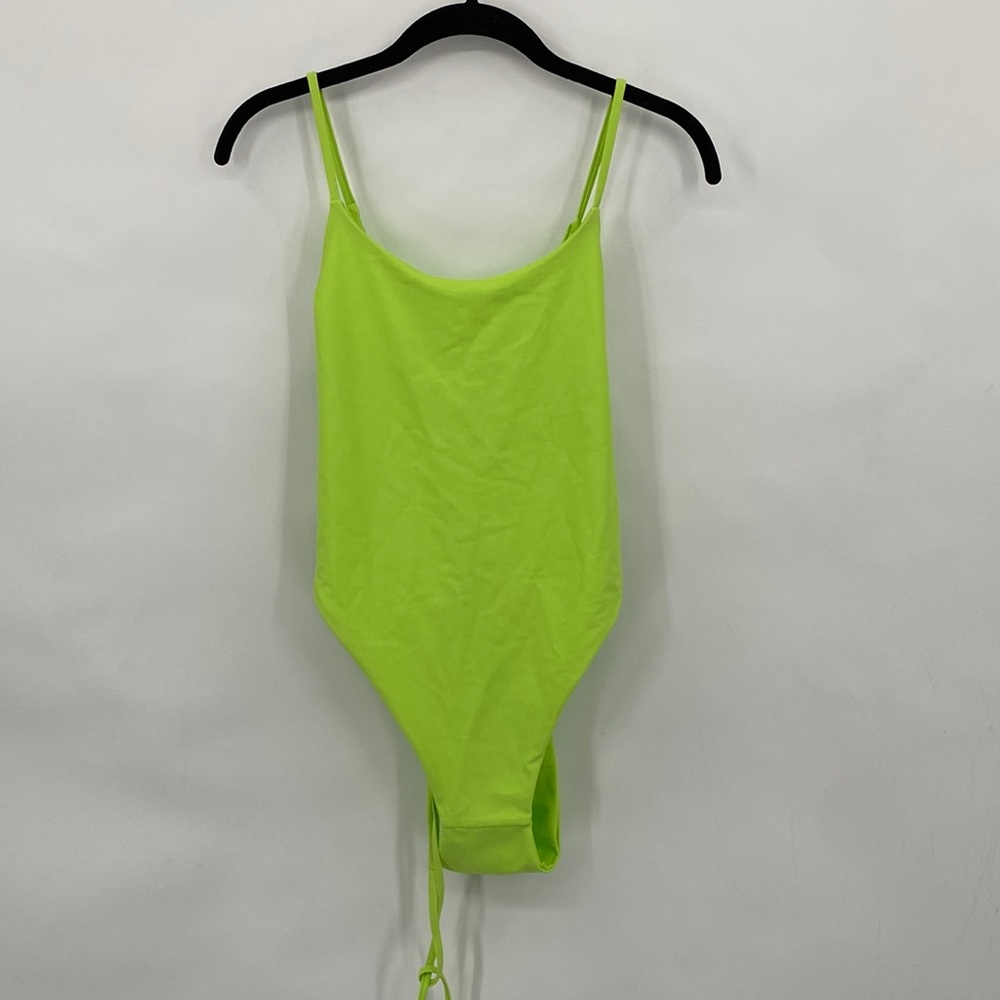 Free People Mare Perpetua The Essential One-Piece Swimsuit Neon Green Size XL - Picture 3 of 8